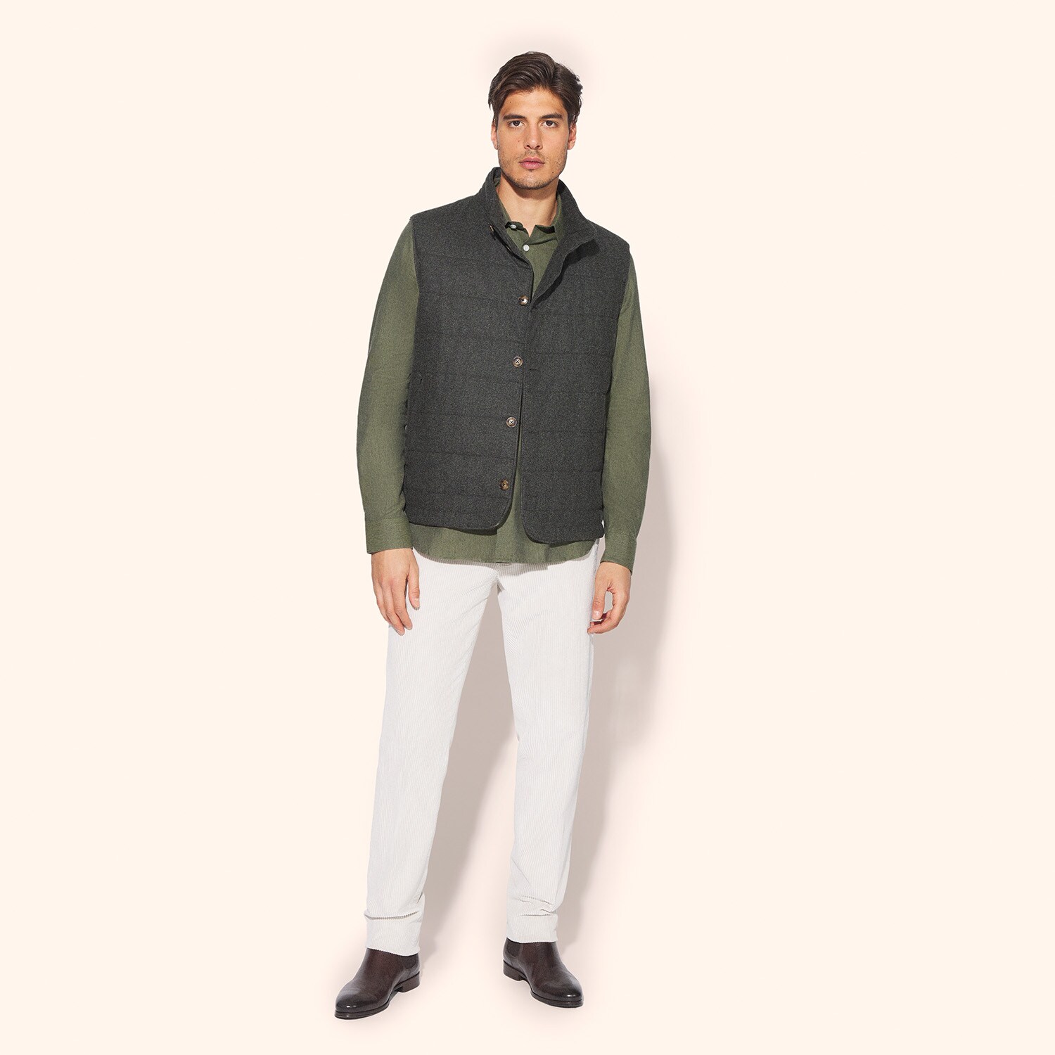 Bodywarmer lainage chiné
